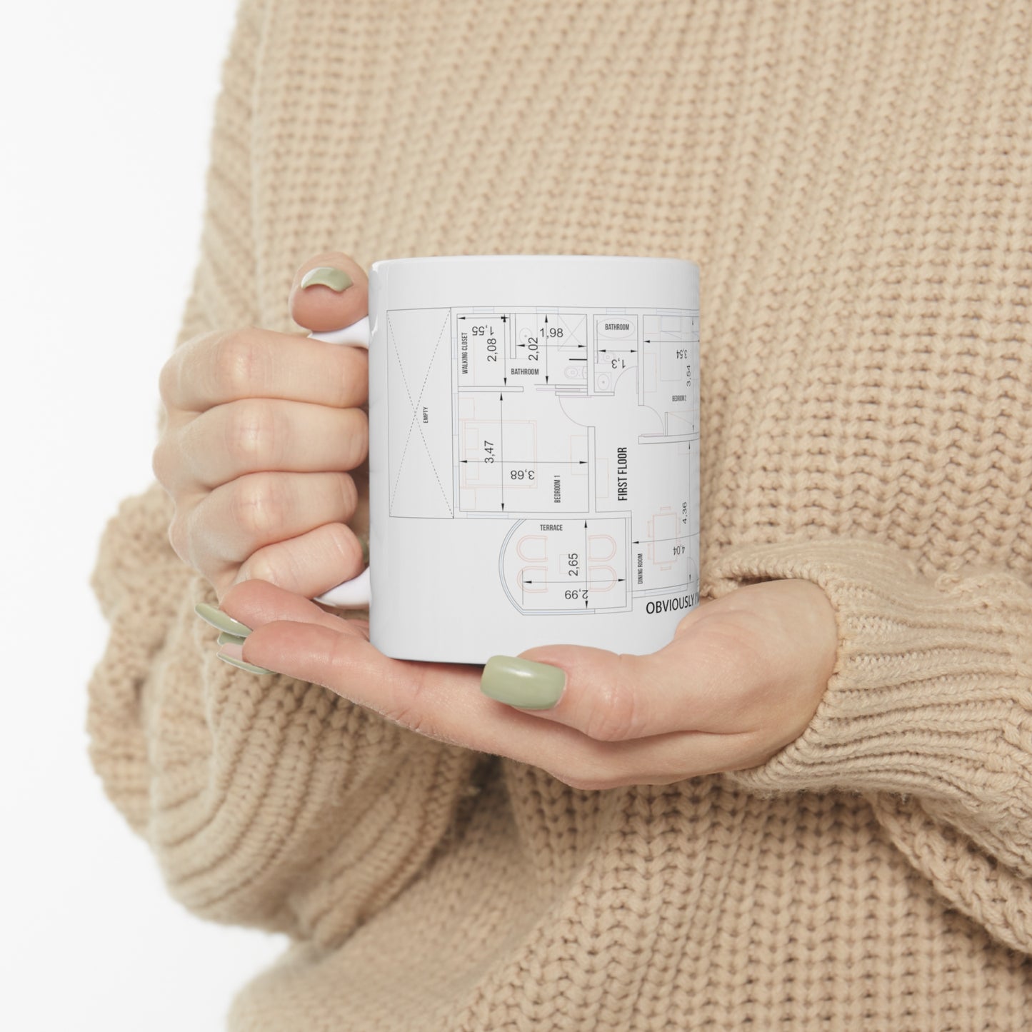 Ceramic Mug Obviously 11oz