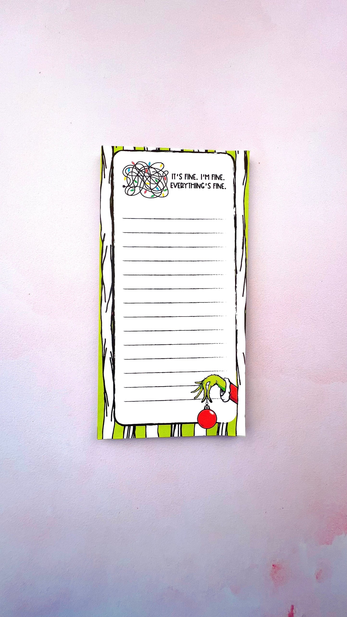Grinchmas Notepad