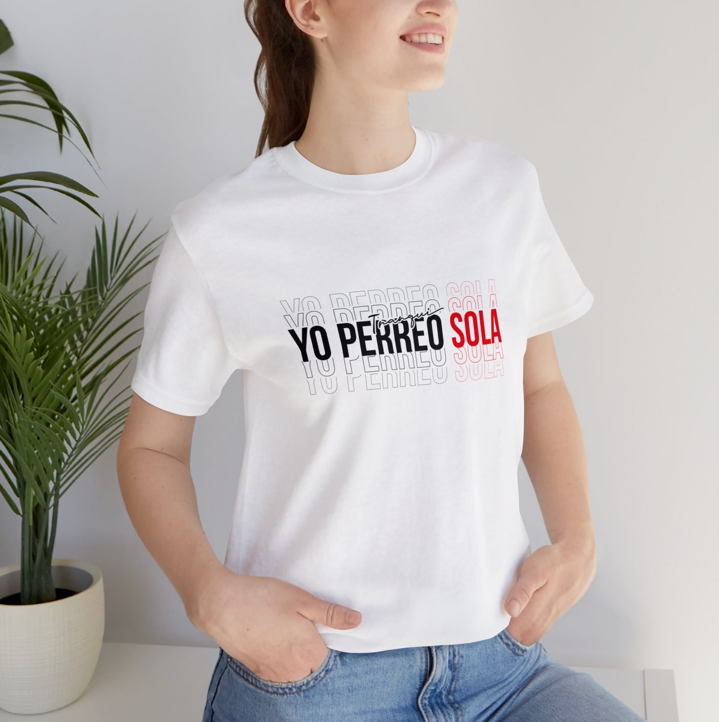 T-shirt Yo perreo sola