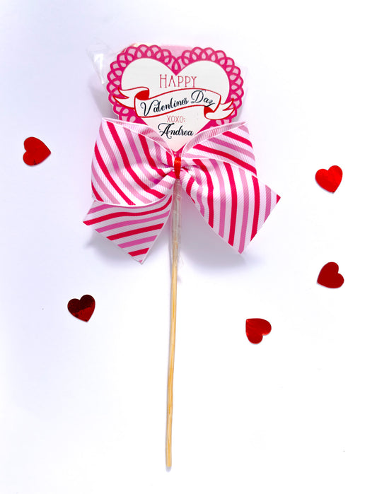 Piruleta en forma de corazón