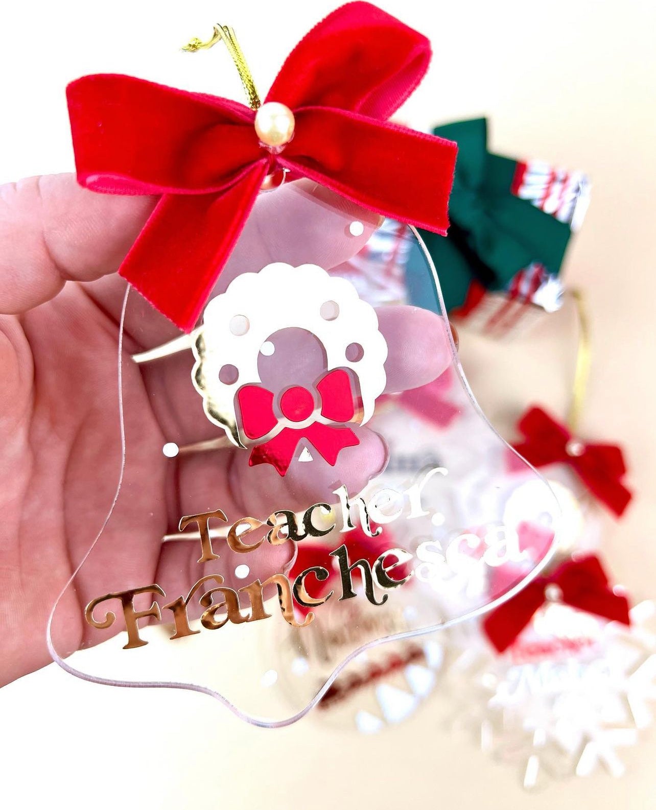 Ornamento en Acrílico para Arbol de Navidad
